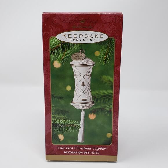 2000 Hallmark Our First Christmas Together Handcrafted Keepsake Holiday Ornament - Picture 1 of 9